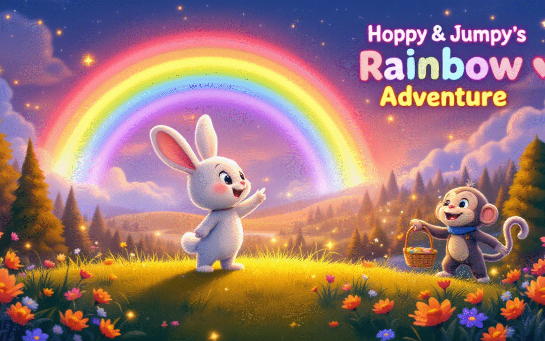 Hoppy & Jumpy’s Rainbow Adventure: A Heartwarming Tale of Friendship 🌈✨