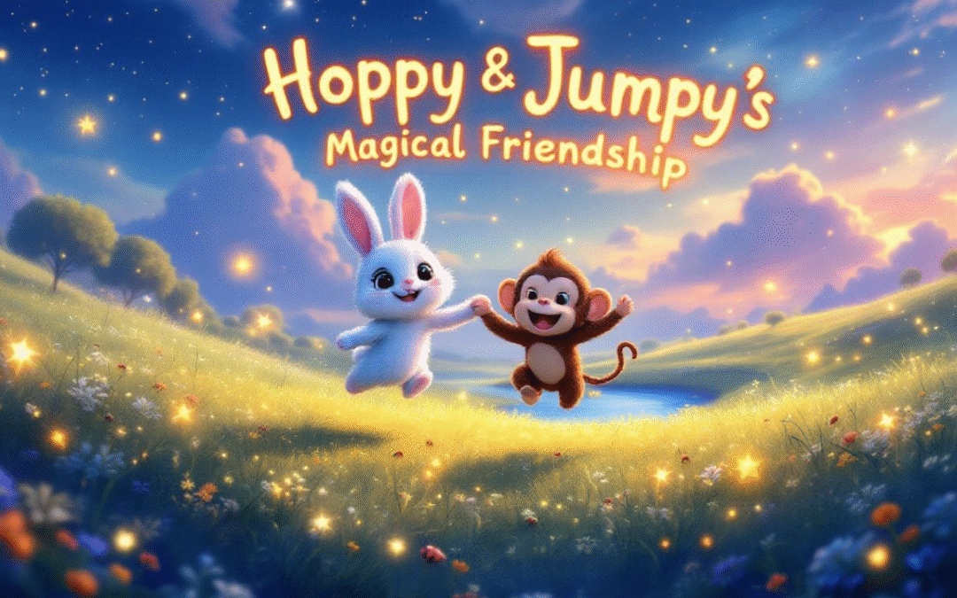 Hoppy & Jumpy’s Magical Friendship Adventure 🌟🐰🐒