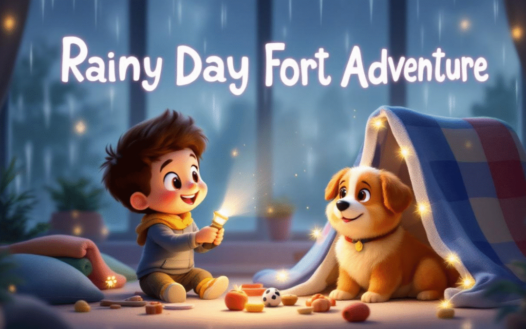 Sammy & Witty’s Rainy Day Fort Adventure: A Tale of Friendship and Imagination ☔🐾