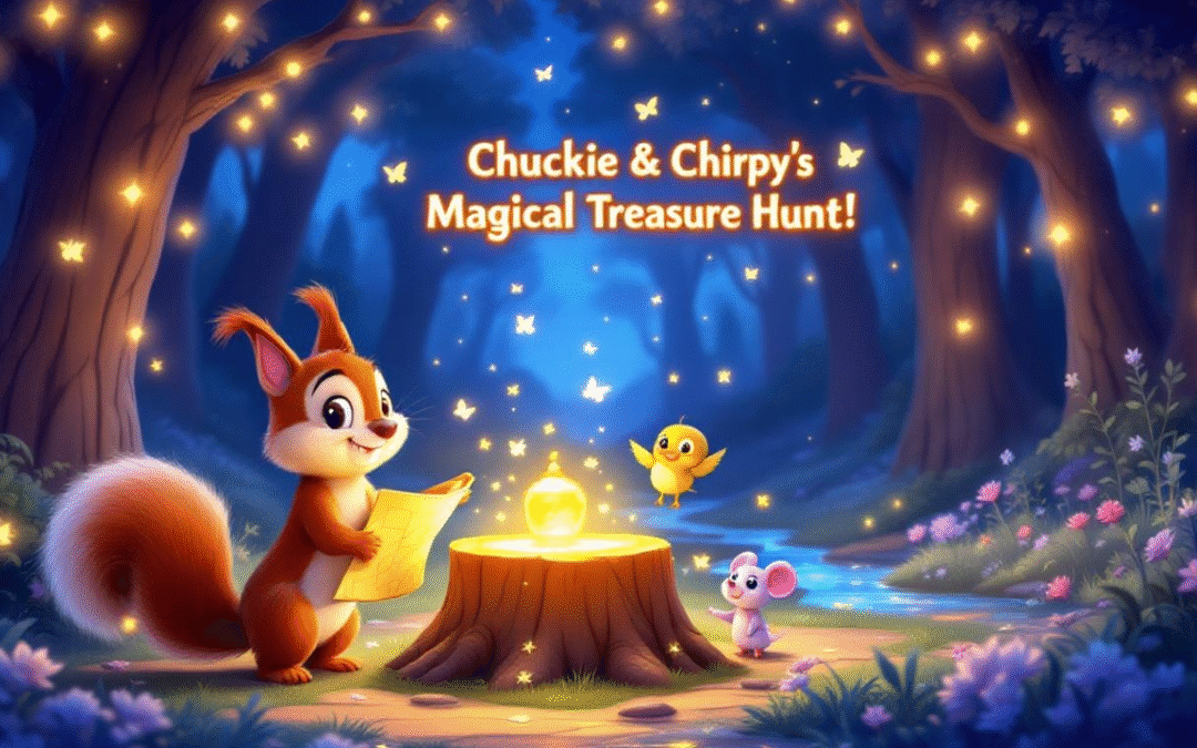 Chuckie & Chirpy’s Magical Treasure Hunt: A Tale of Friendship and Adventure 🌟🐿️🐦